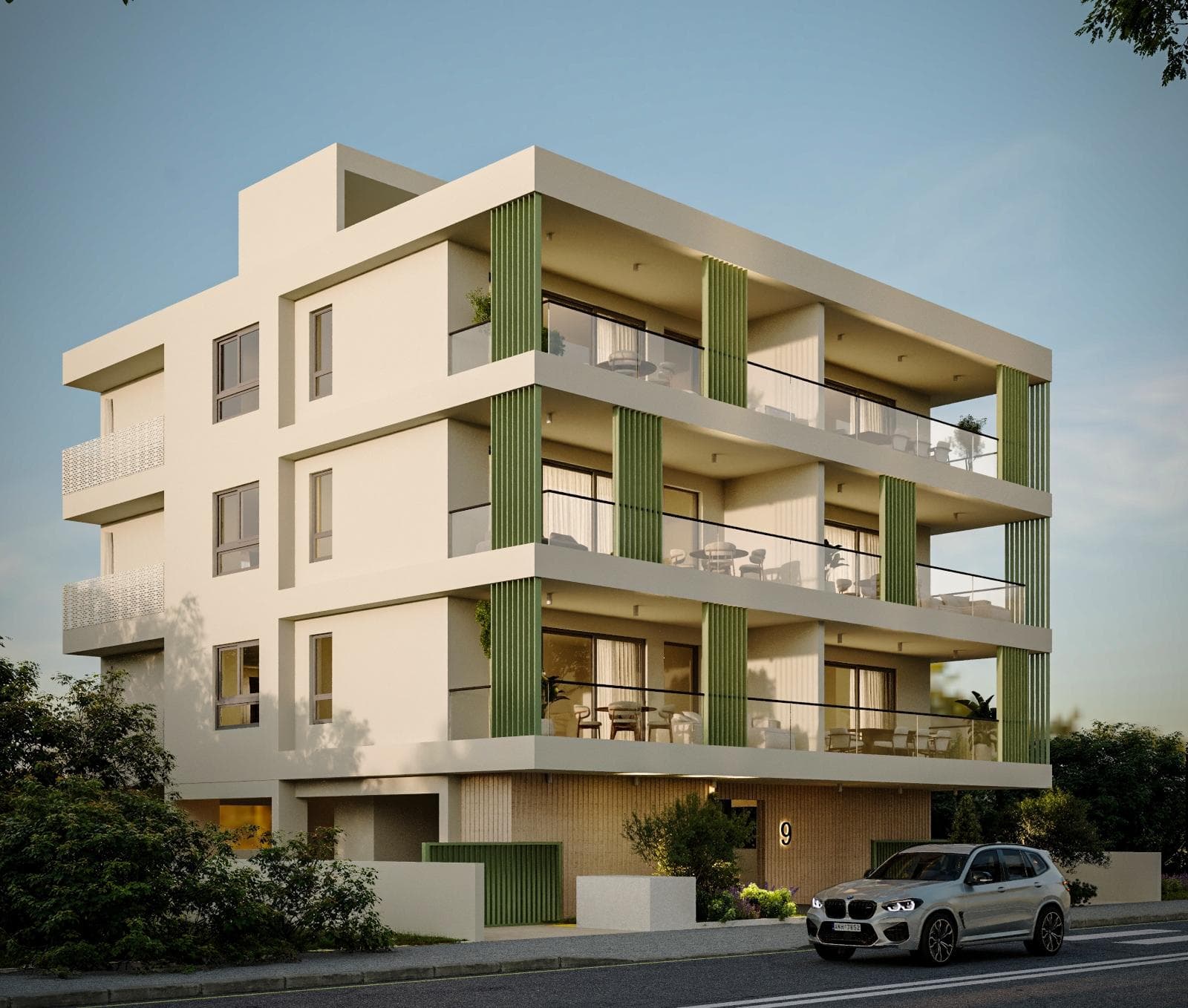 2-bedrooms apartments in Nicosia, Cyprus.