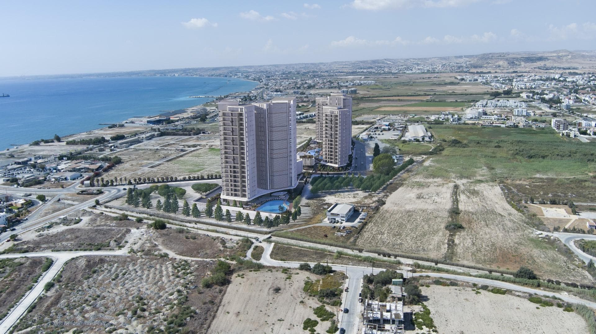 3-bedrooms apartments in Larnaca, Cyprus.