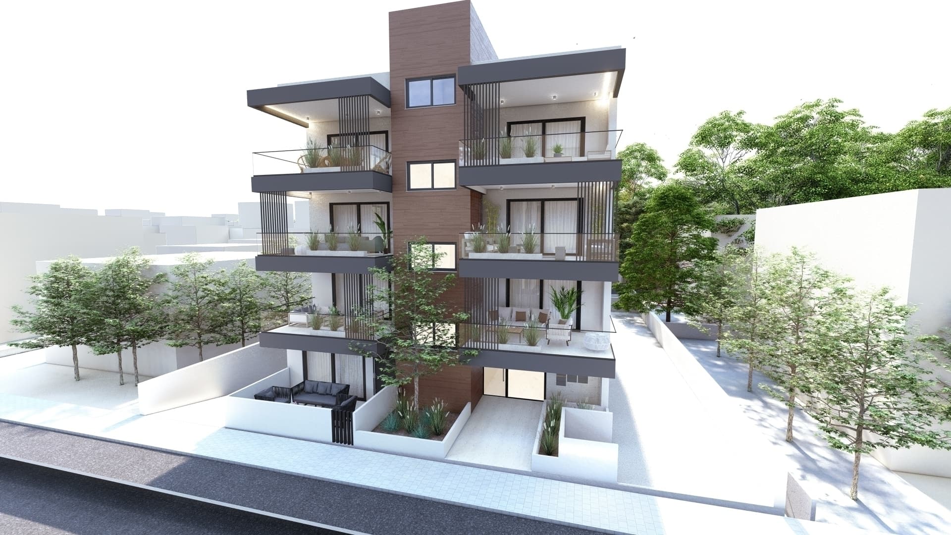 3-bedrooms apartments in Nicosia, Cyprus.