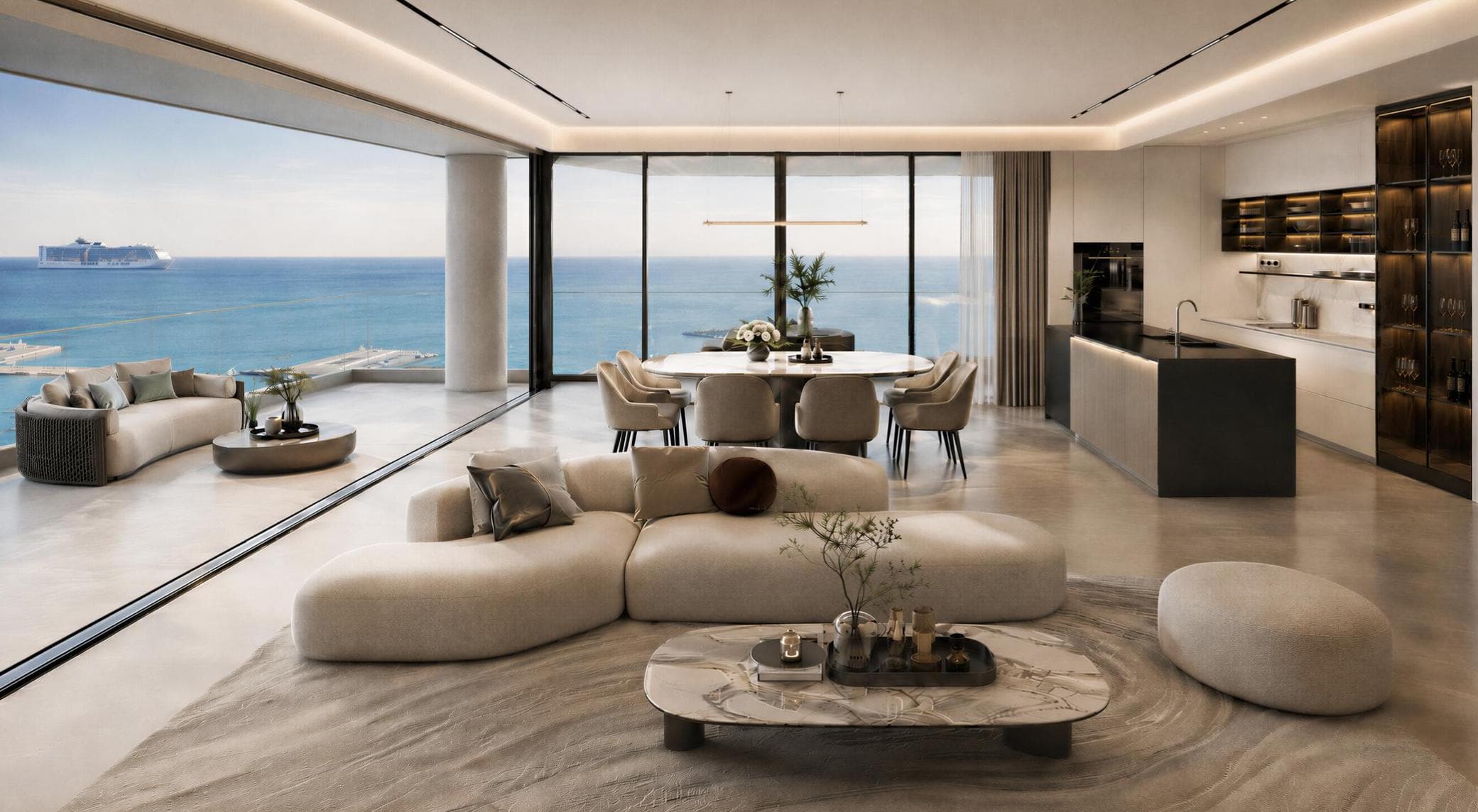 3-bedrooms apartments in Larnaca, Cyprus.