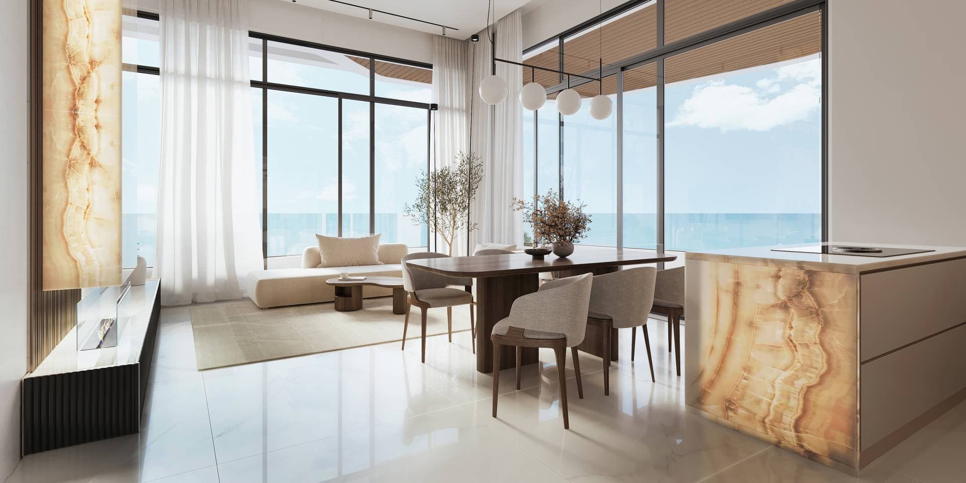 3-bedrooms apartments in Larnaca, Cyprus.