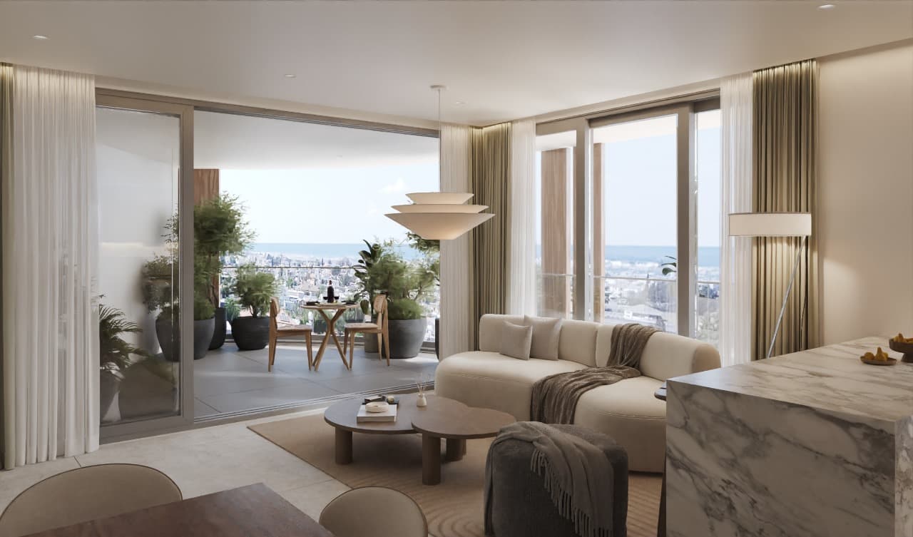 2-bedrooms apartments in Larnaca, Cyprus.