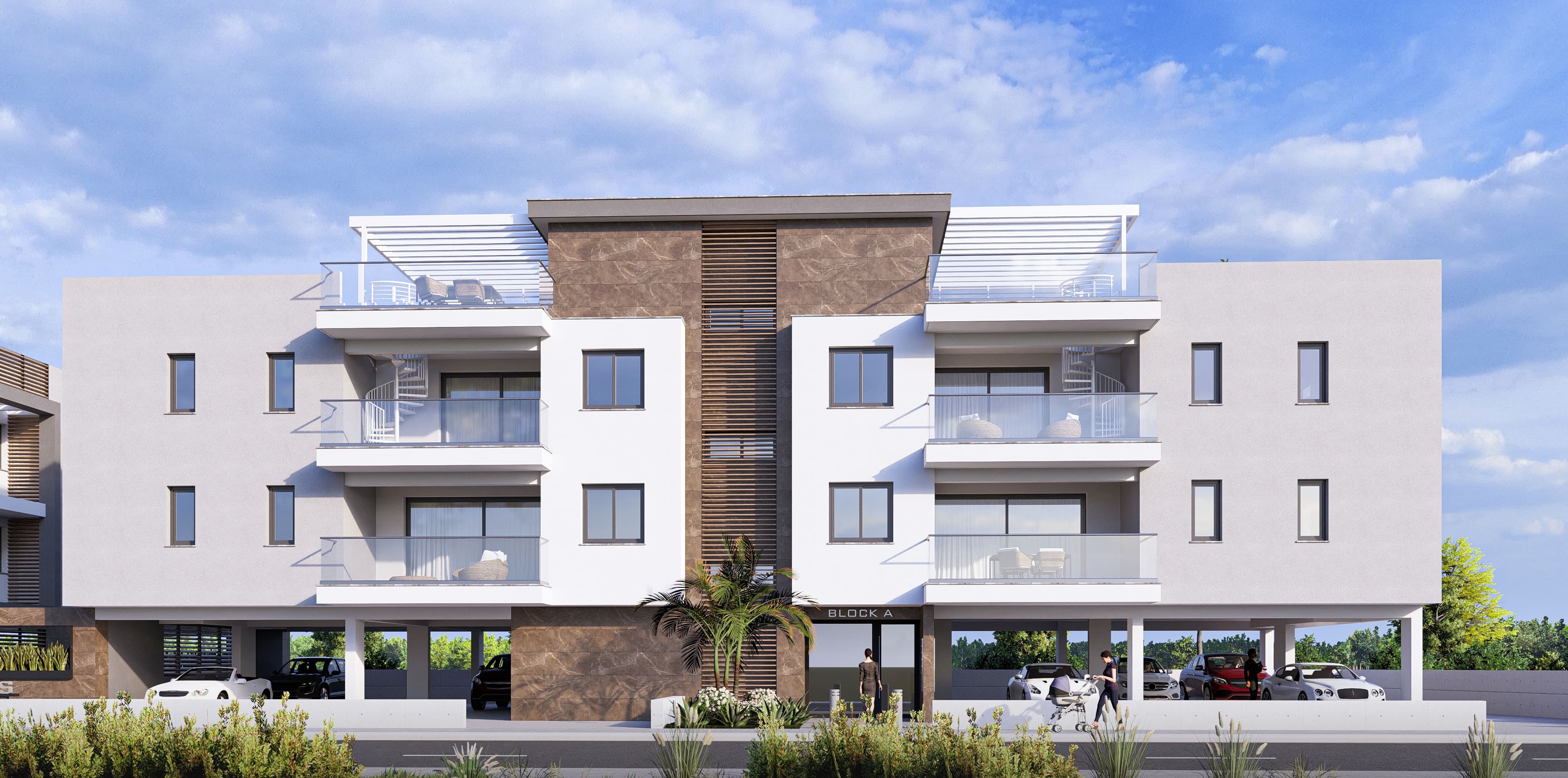 2-bedrooms apartments in Larnaca, Cyprus.