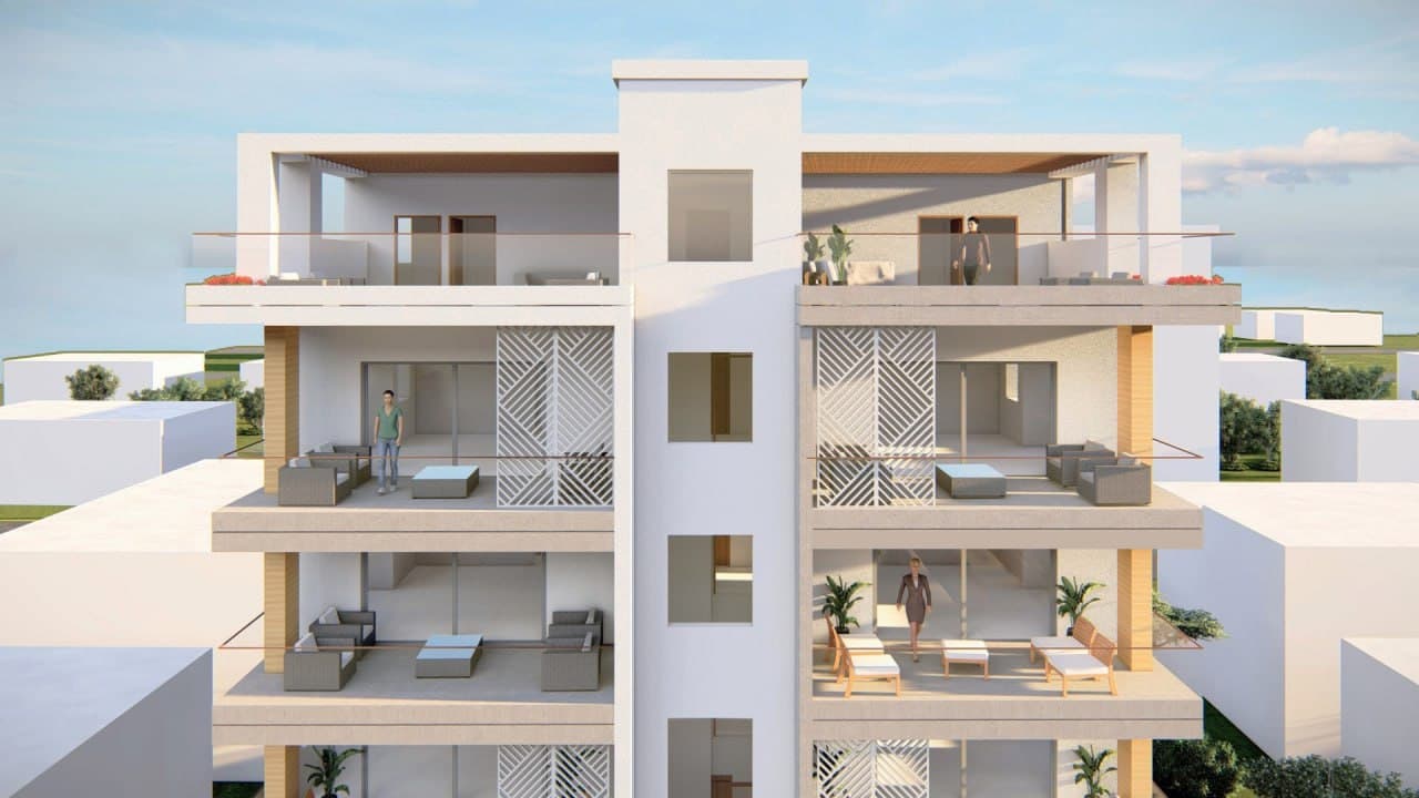 2-bedrooms apartments in Larnaca, Cyprus.