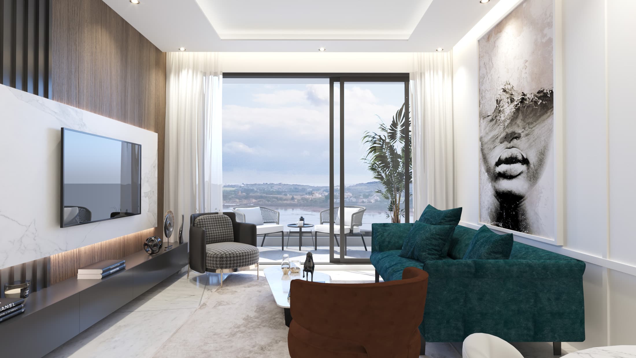 2-bedrooms apartments in Famagusta, Cyprus.