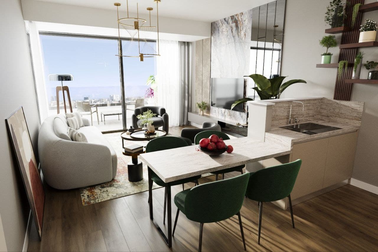 2-bedrooms apartments in Limassol, Cyprus.