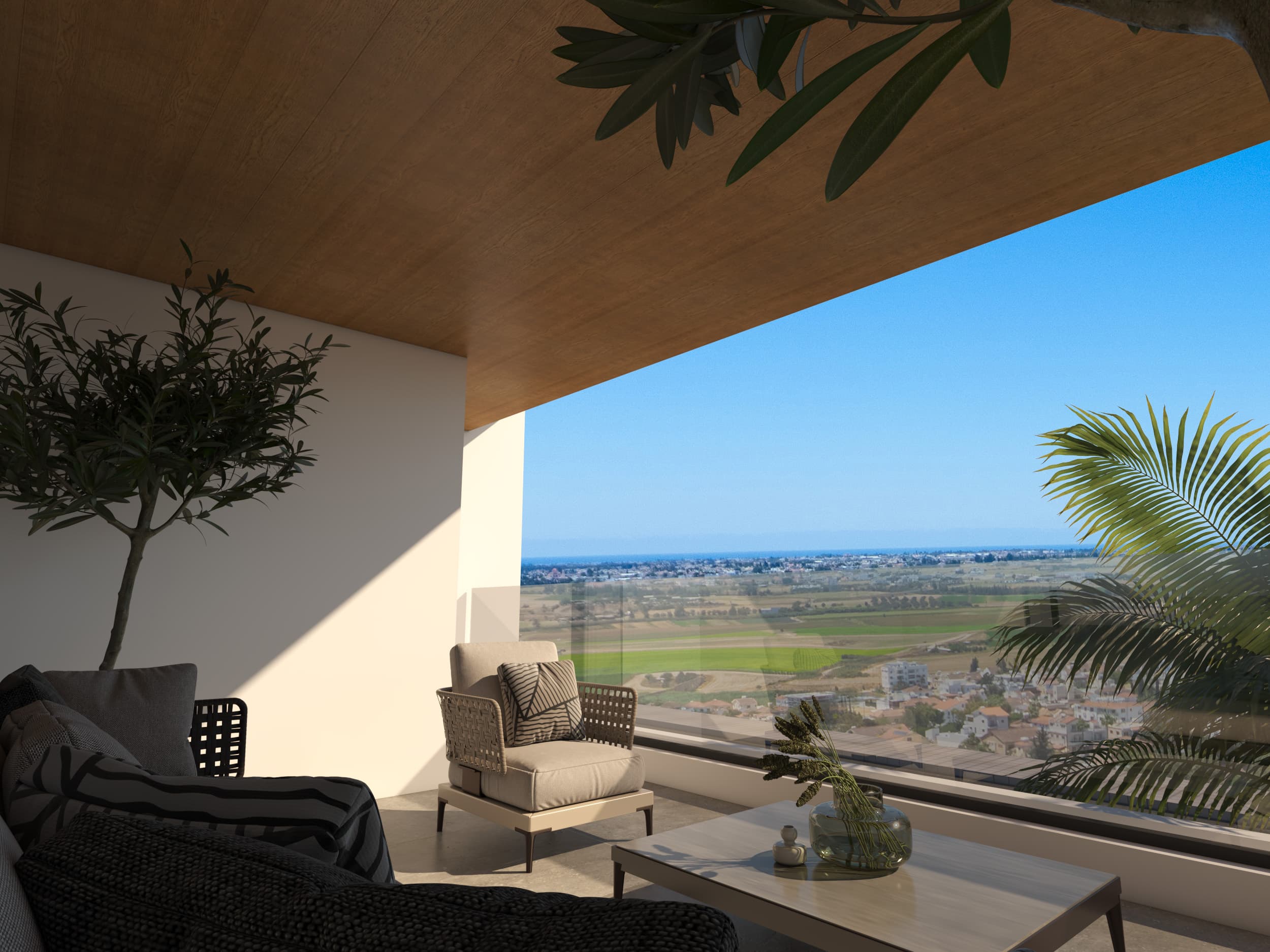 2-bedrooms apartments in Larnaca, Cyprus.