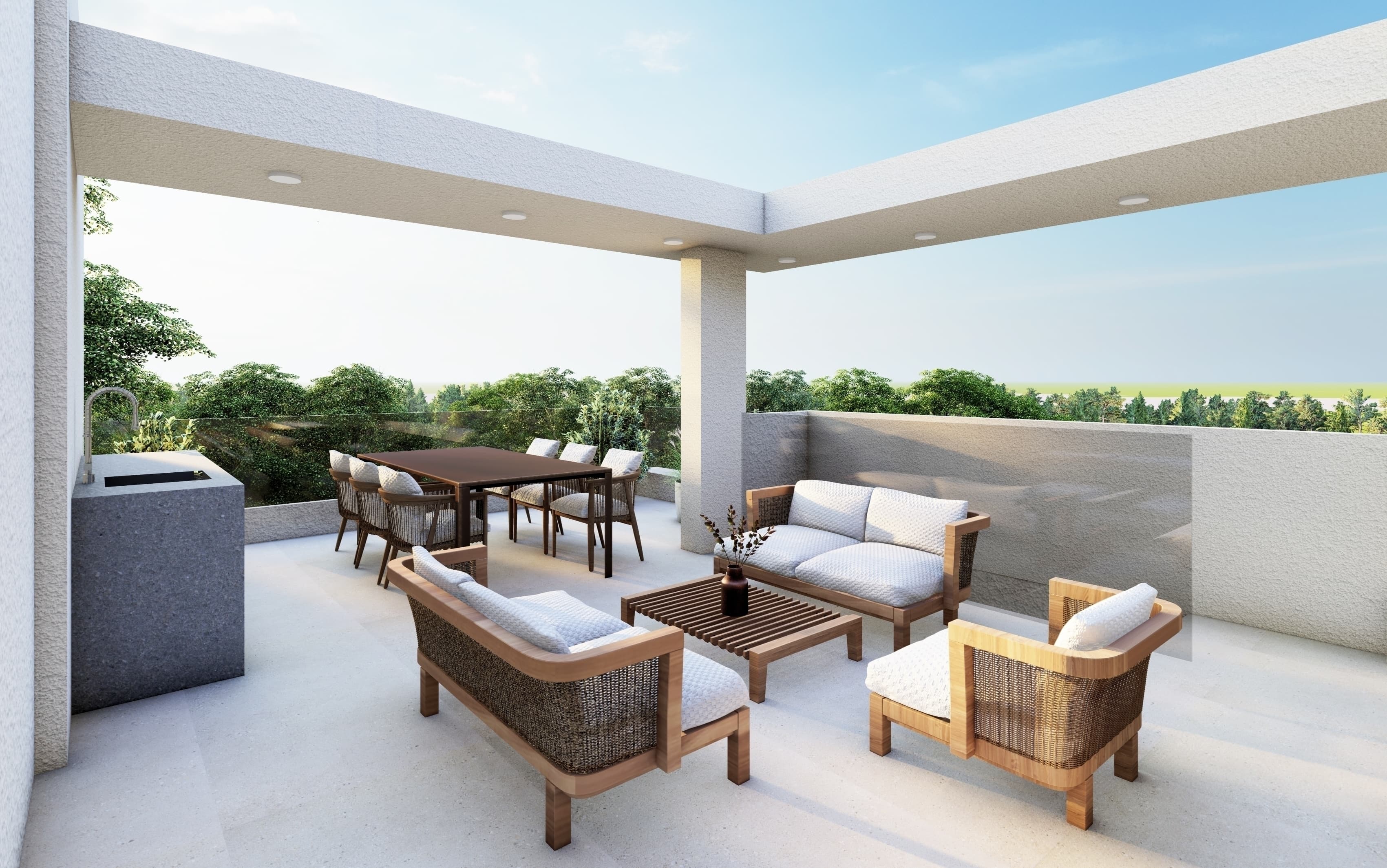 3-bedrooms apartments in Larnaca, Cyprus.