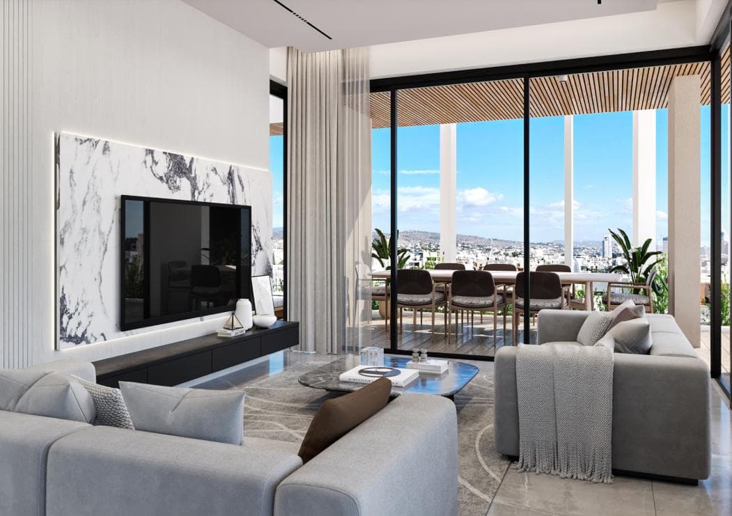 2-bedrooms apartments in Limassol, Cyprus.