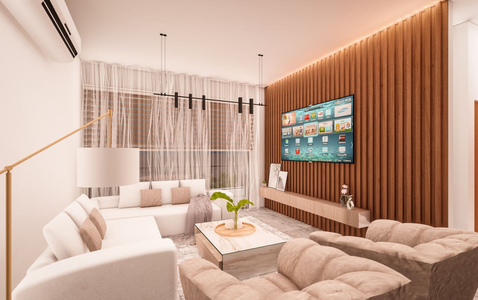 2-bedrooms apartments in Paphos, Cyprus.