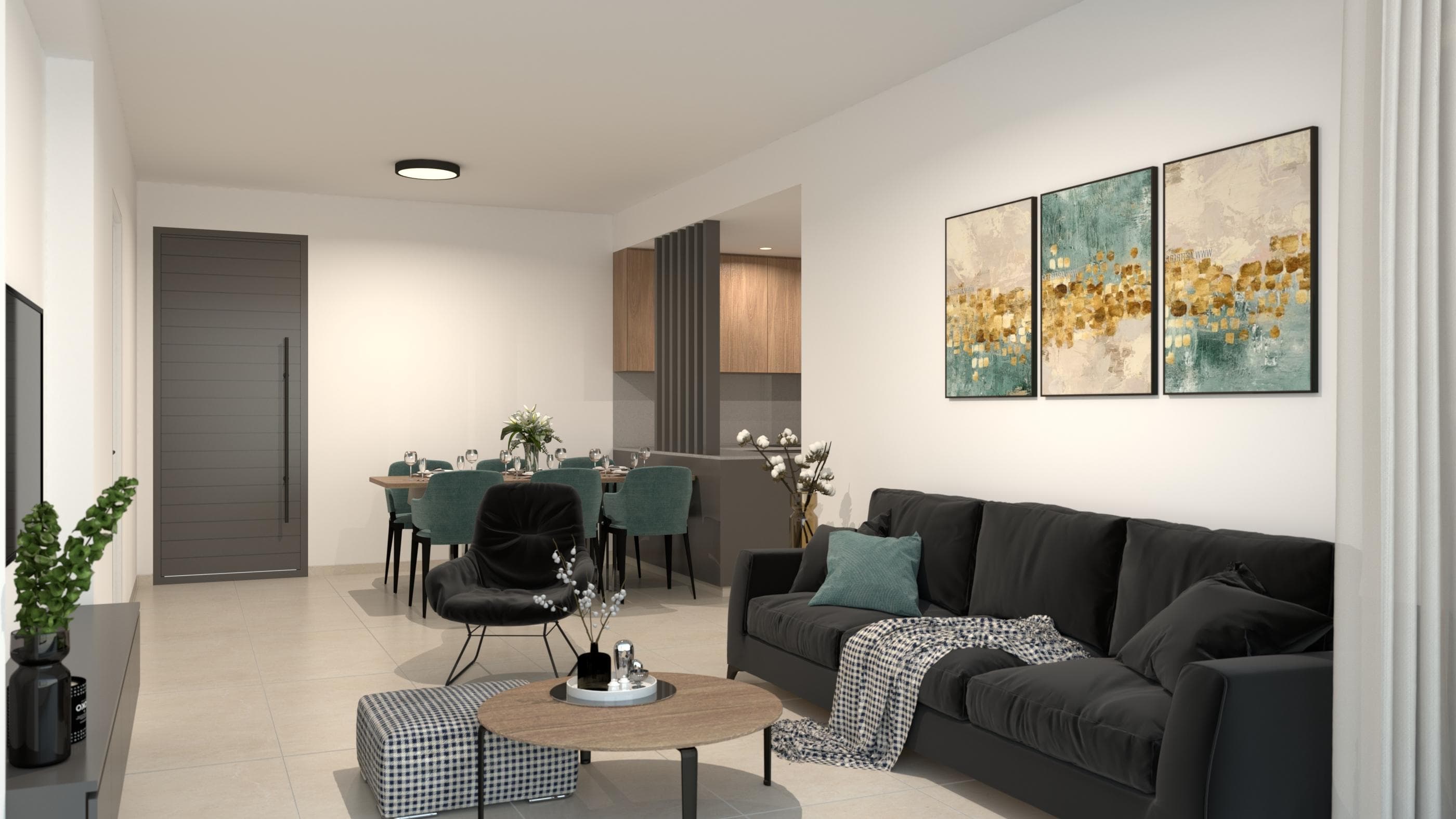 3-bedrooms apartments in Paphos, Cyprus.