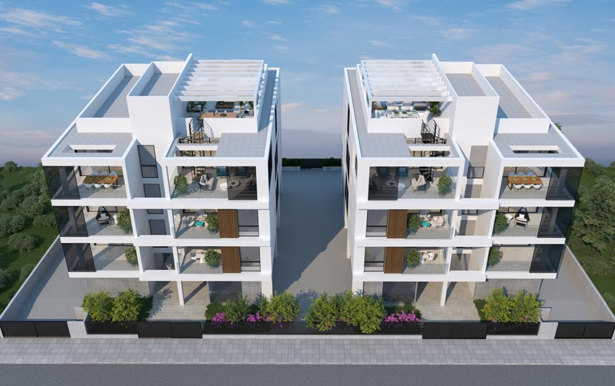2-bedrooms apartments in Nicosia, Cyprus.