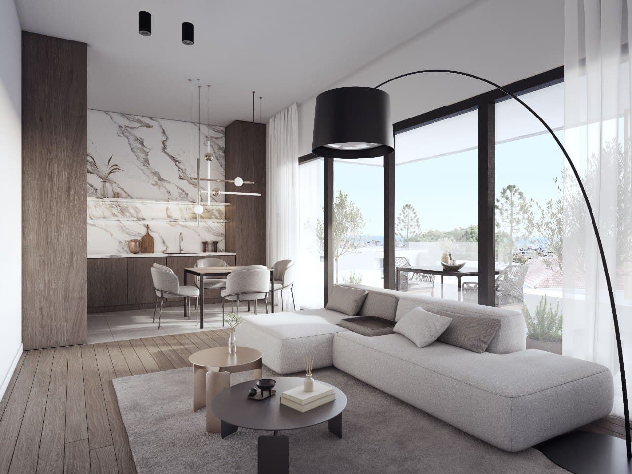 2-bedrooms apartments in Limassol, Cyprus.