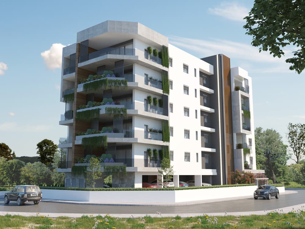 2-bedrooms apartments in Nicosia, Cyprus.
