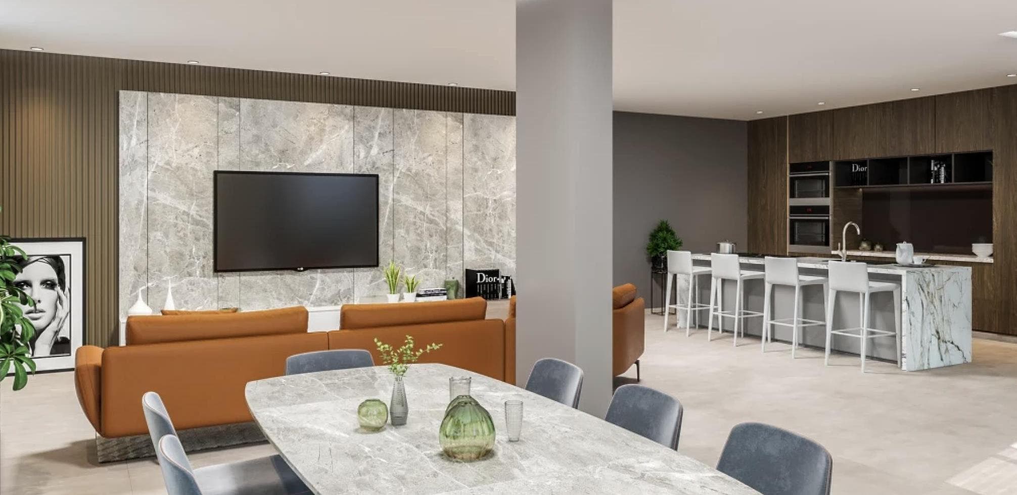 2-bedrooms apartments in Limassol, Cyprus.