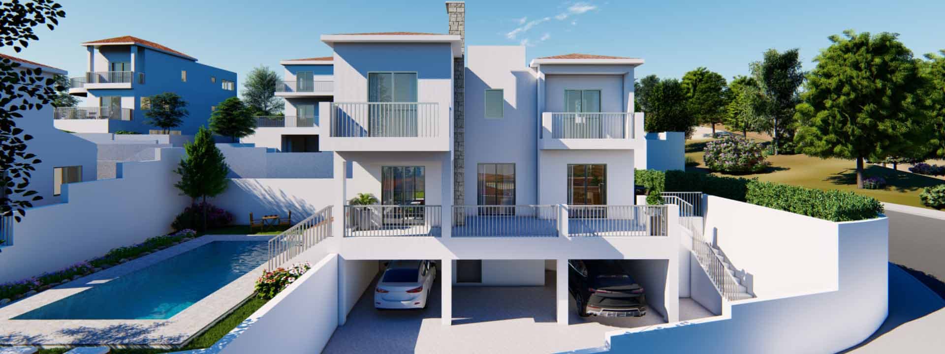 3-bedrooms house in Paphos, Cyprus.