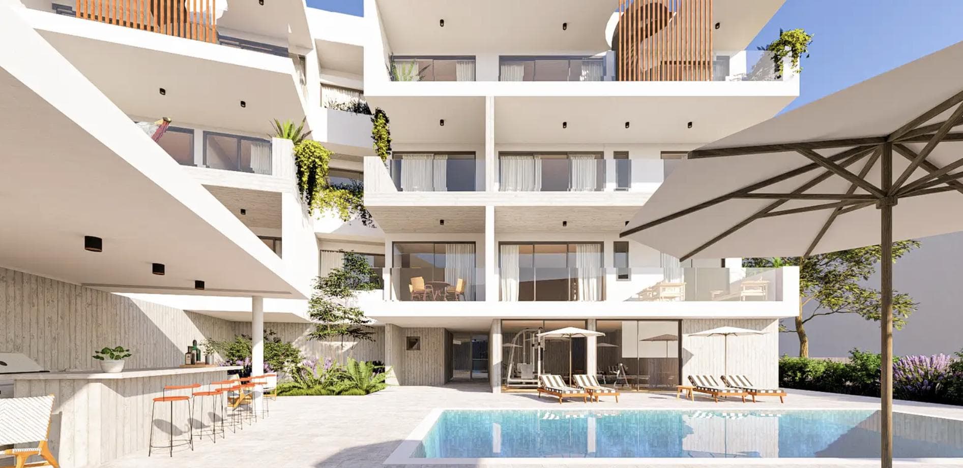 3-bedrooms apartments in Paphos, Cyprus.