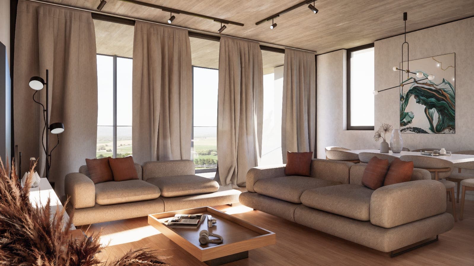 2-bedrooms apartments in Nicosia, Cyprus.