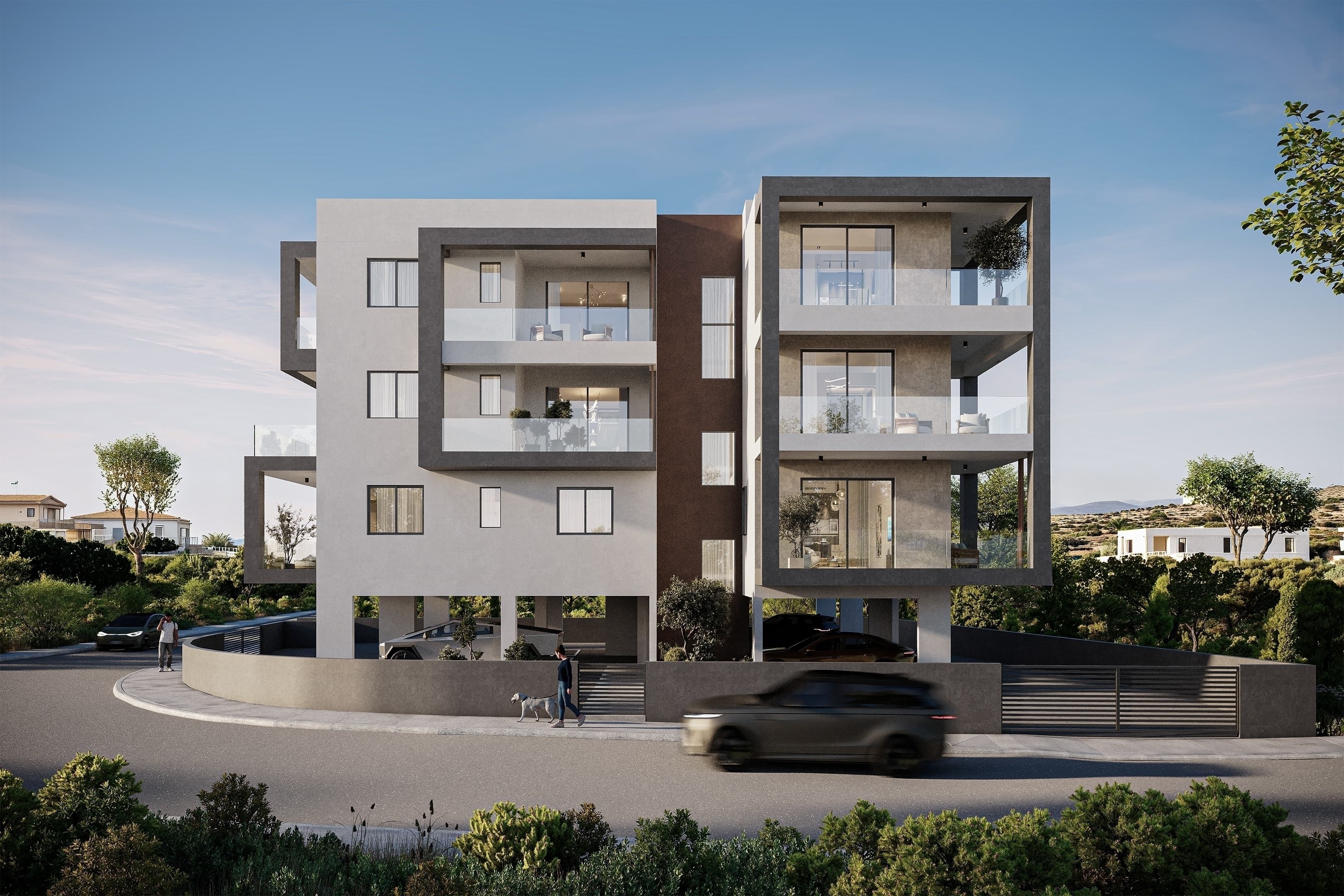 2-bedrooms apartments in Paphos, Cyprus.