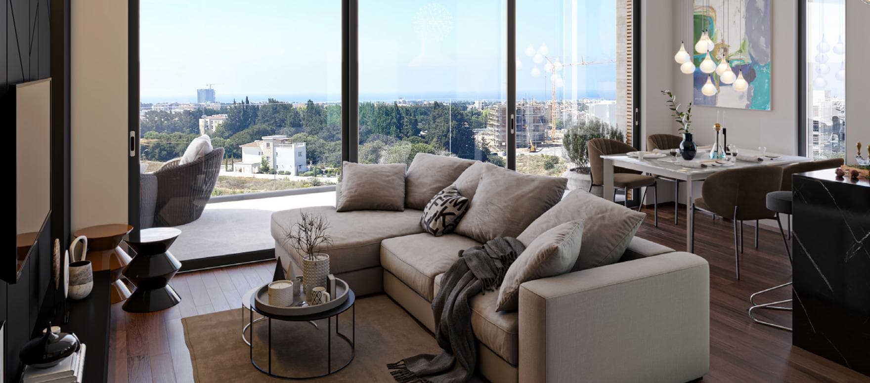 2-bedrooms apartments in Paphos, Cyprus.