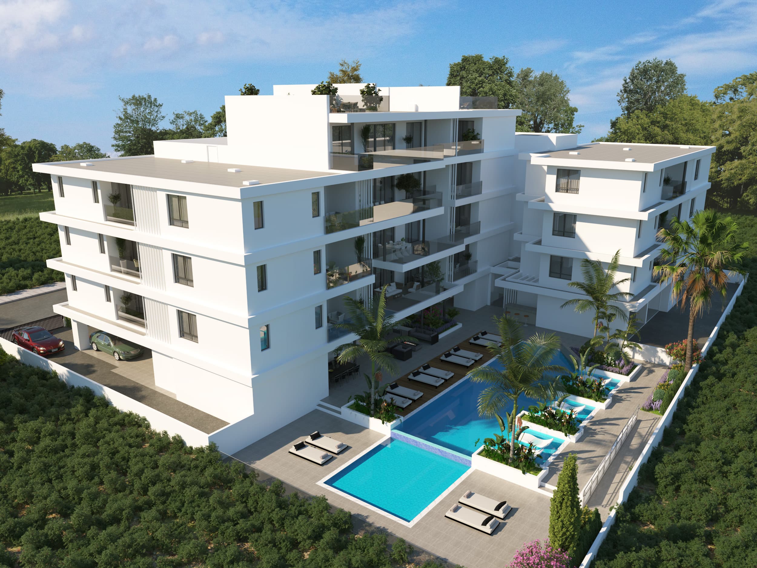 2-bedrooms apartments in Famagusta, Cyprus.