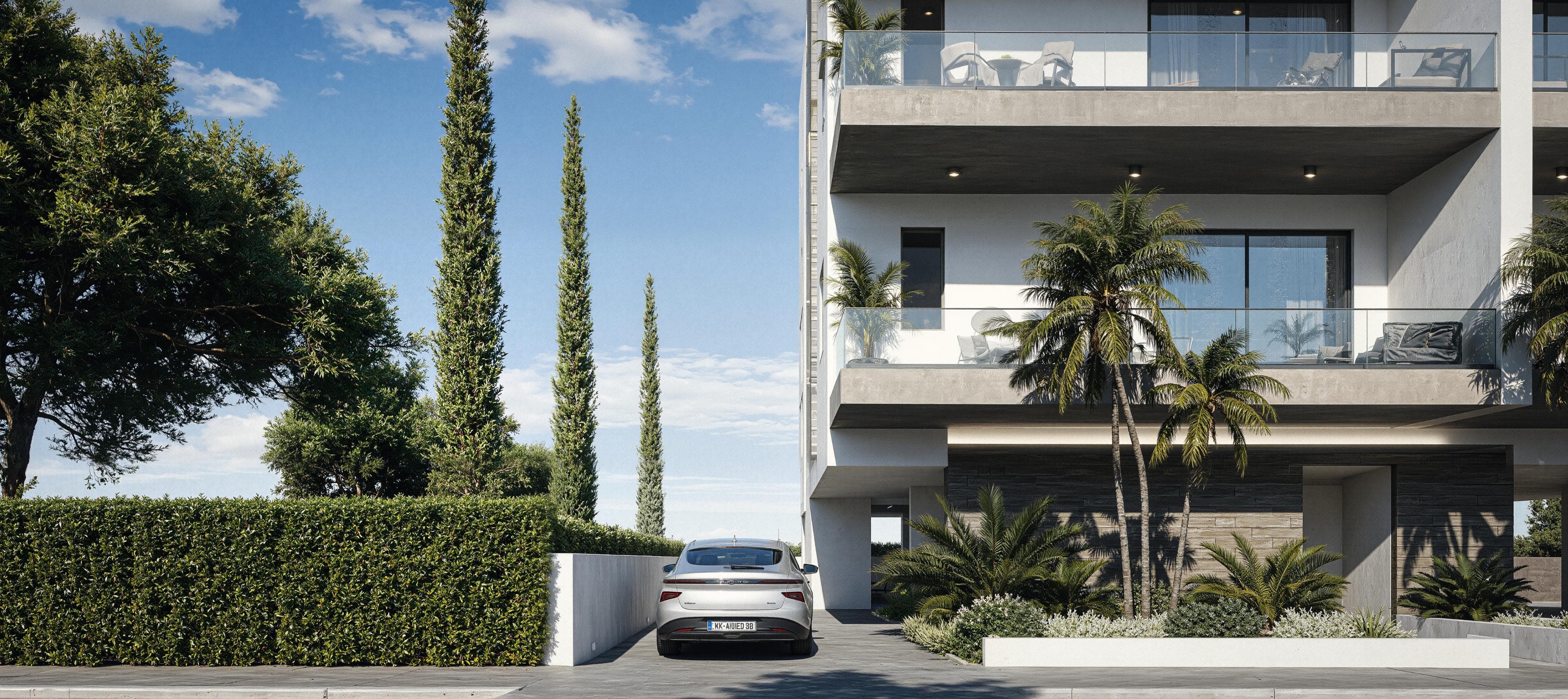 2-bedrooms apartments in Nicosia, Cyprus.