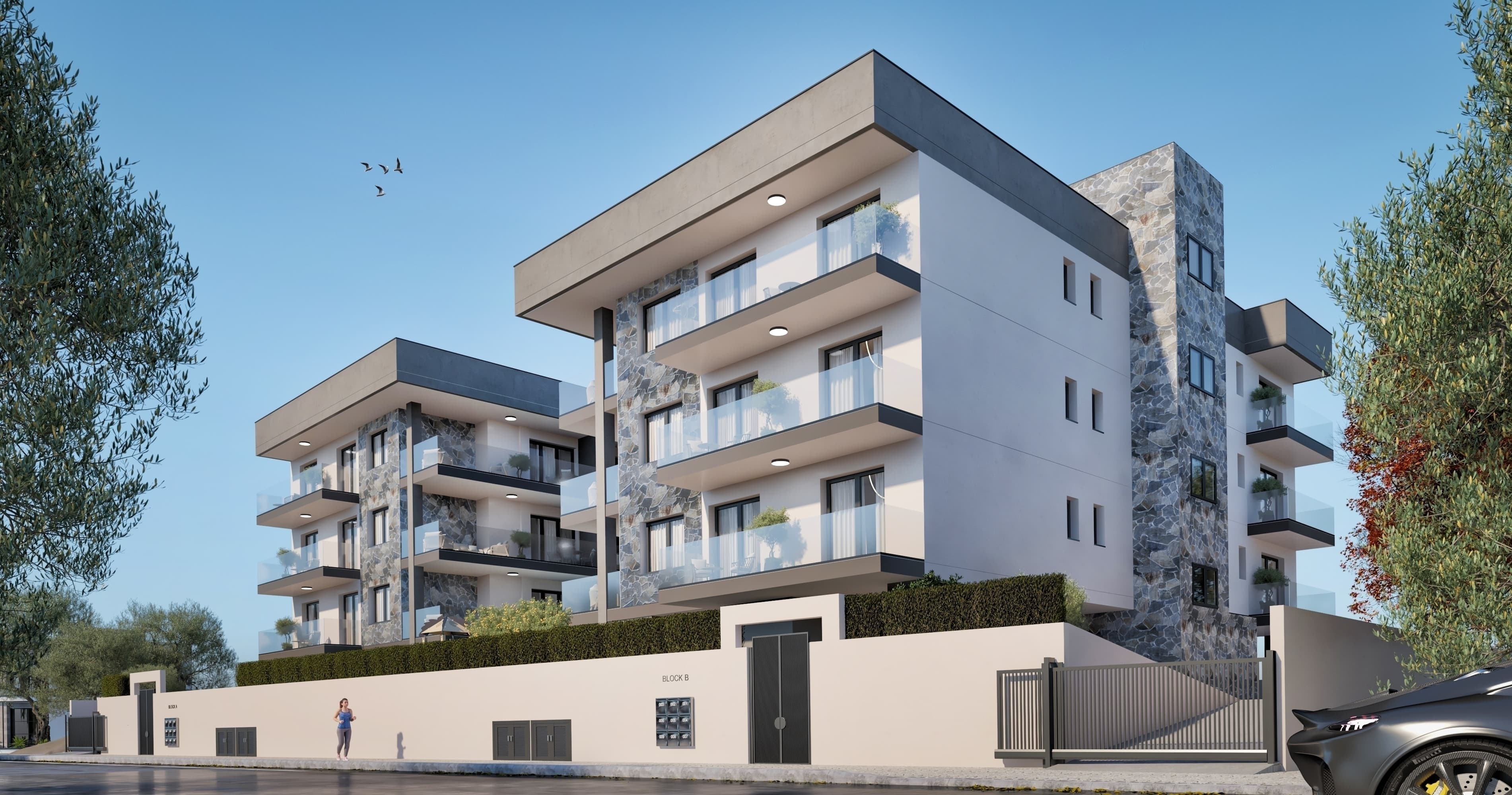 3-bedrooms apartments in Larnaca, Cyprus.