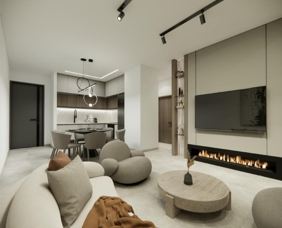 2-bedrooms apartments in Nicosia, Cyprus.
