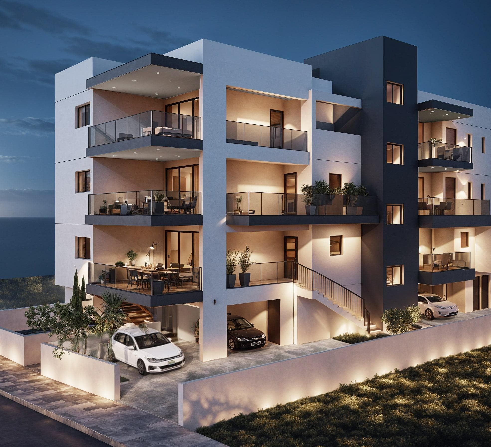3-bedrooms apartments in Nicosia, Cyprus.