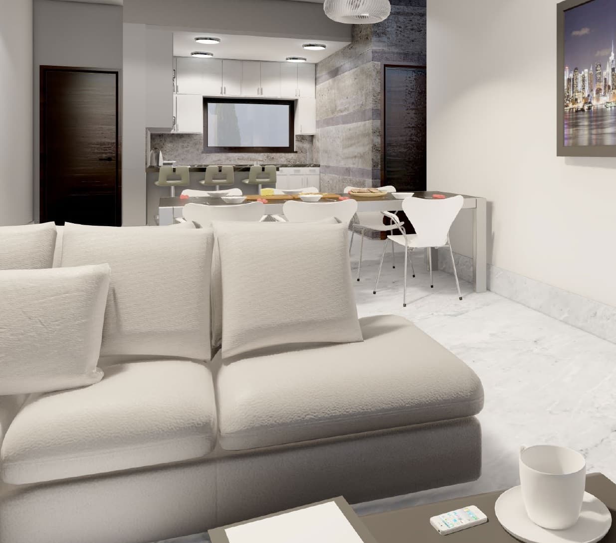 3-bedrooms apartments in Limassol, Cyprus.