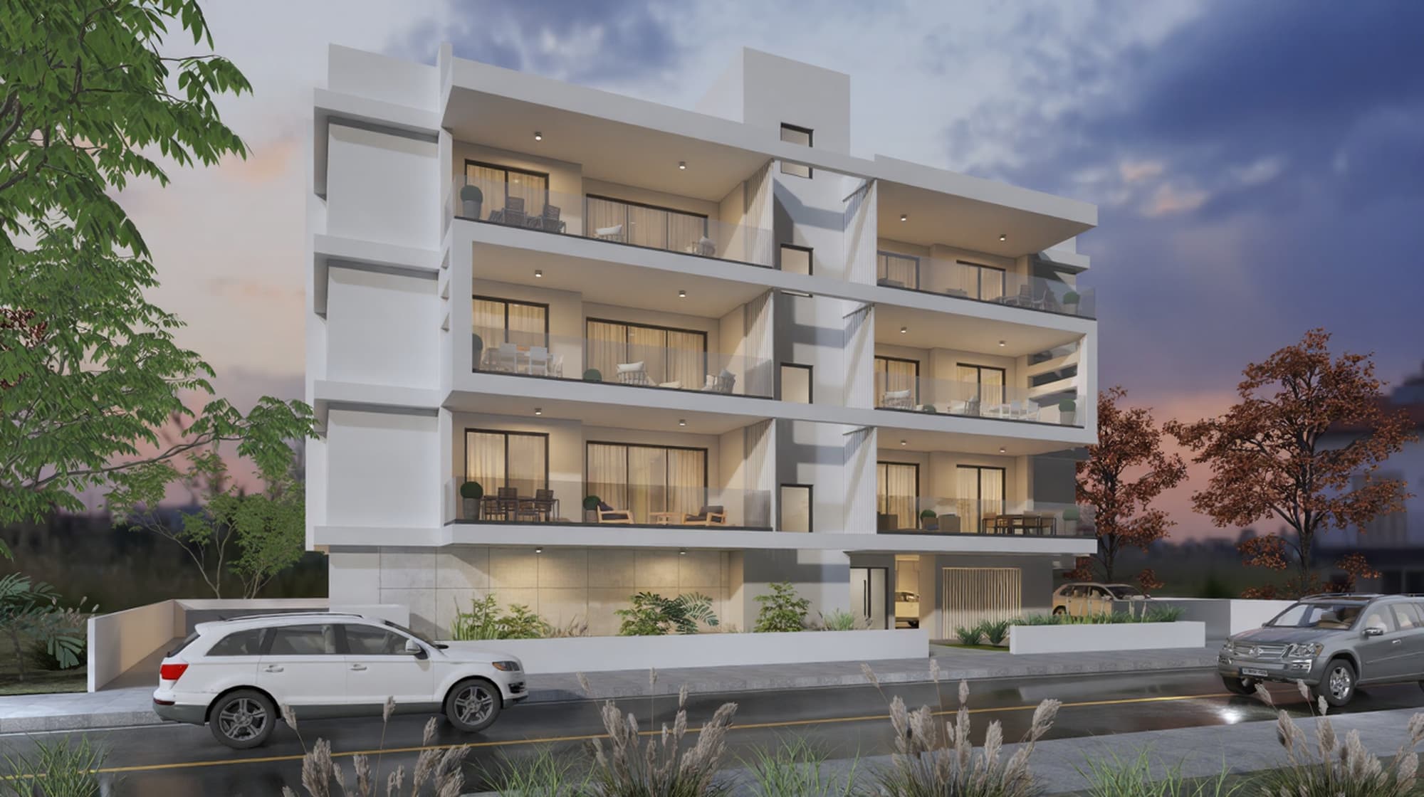 2-bedrooms apartments in Nicosia, Cyprus.