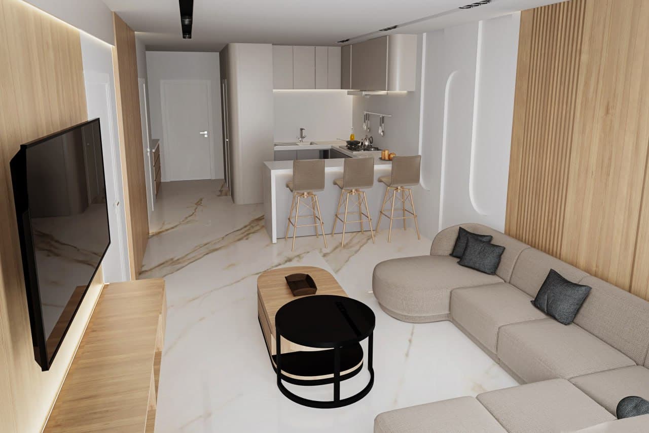 2-bedrooms apartments in Larnaca, Cyprus.