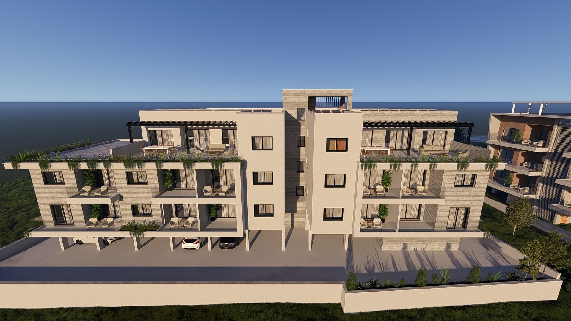 2-bedrooms apartments in Paphos, Cyprus.