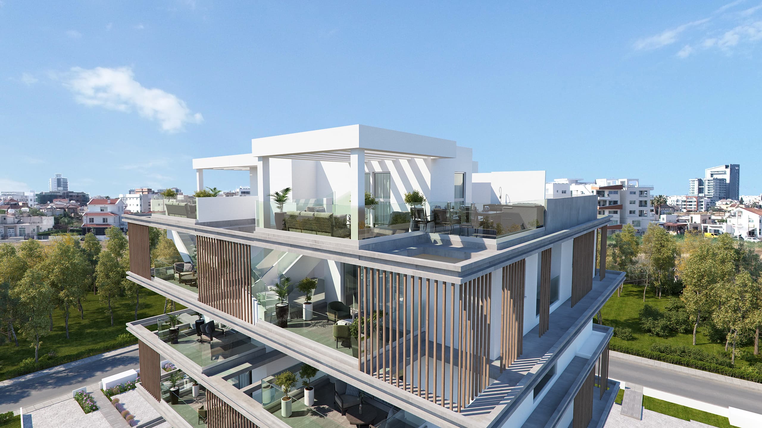 2-bedrooms apartments in Larnaca, Cyprus.