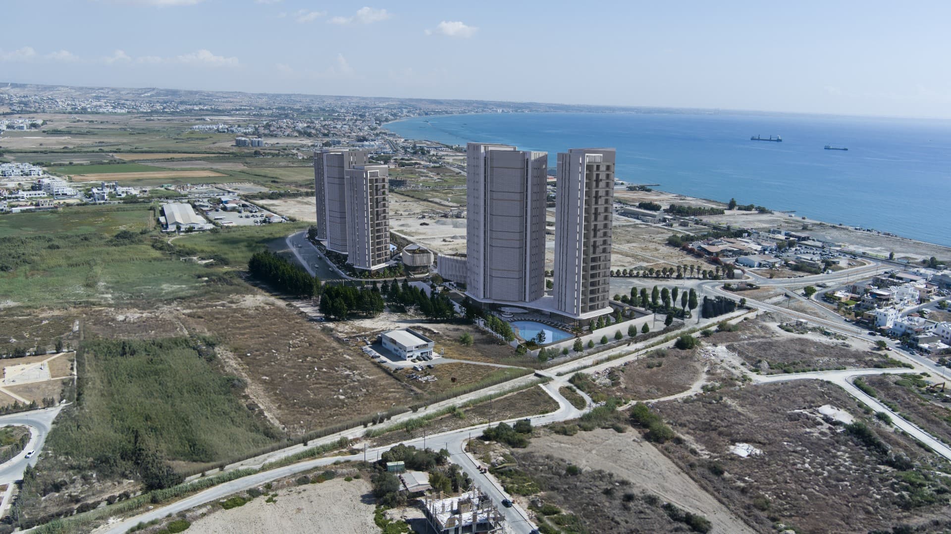 2-bedrooms apartments in Larnaca, Cyprus.