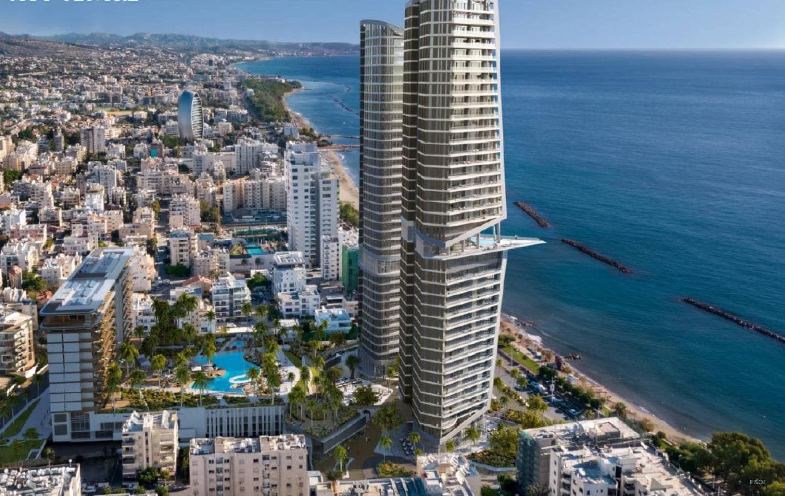 1-bedrooms apartments in Limassol, Cyprus.