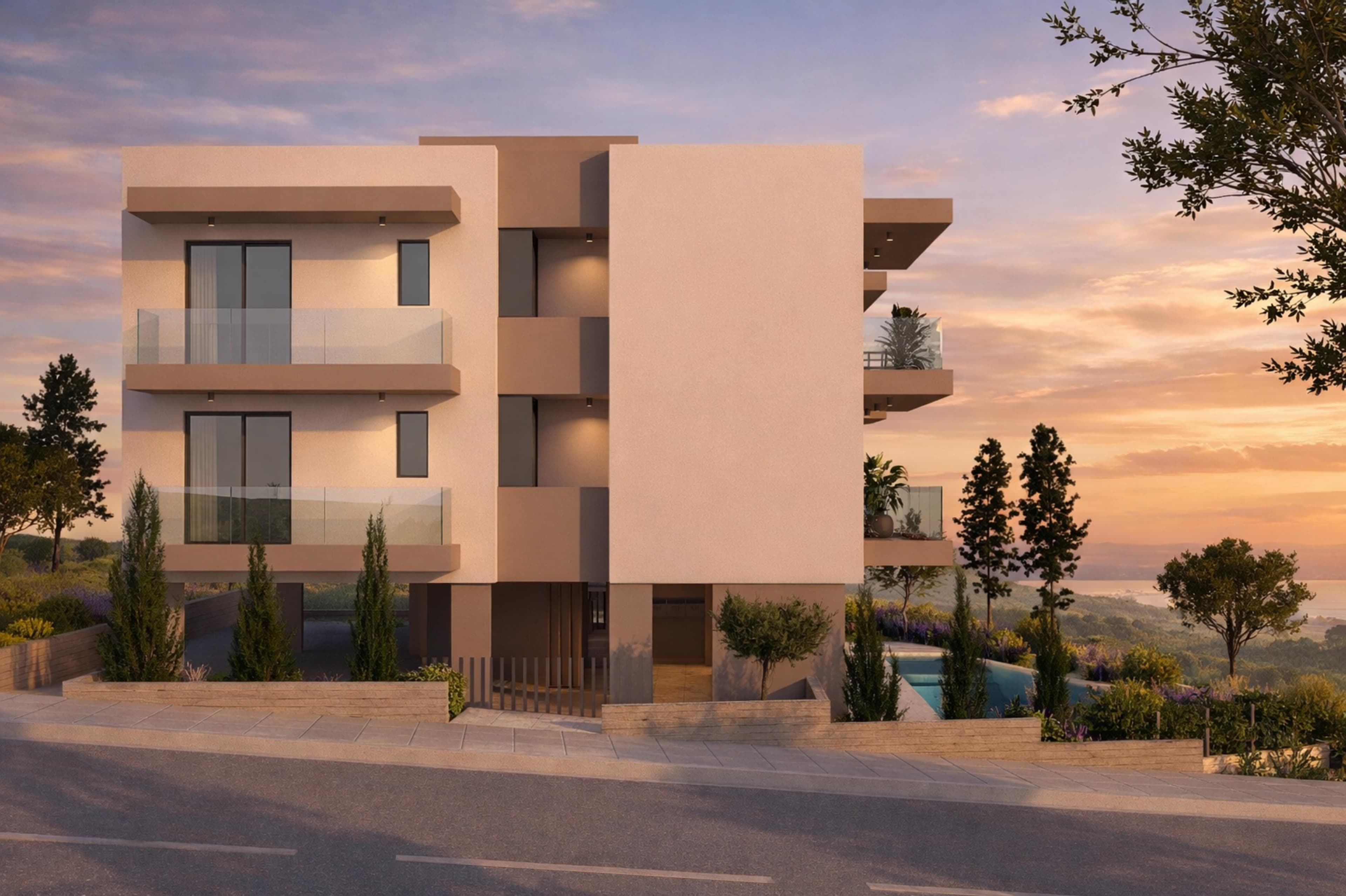 2-bedrooms apartments in Paphos, Cyprus.
