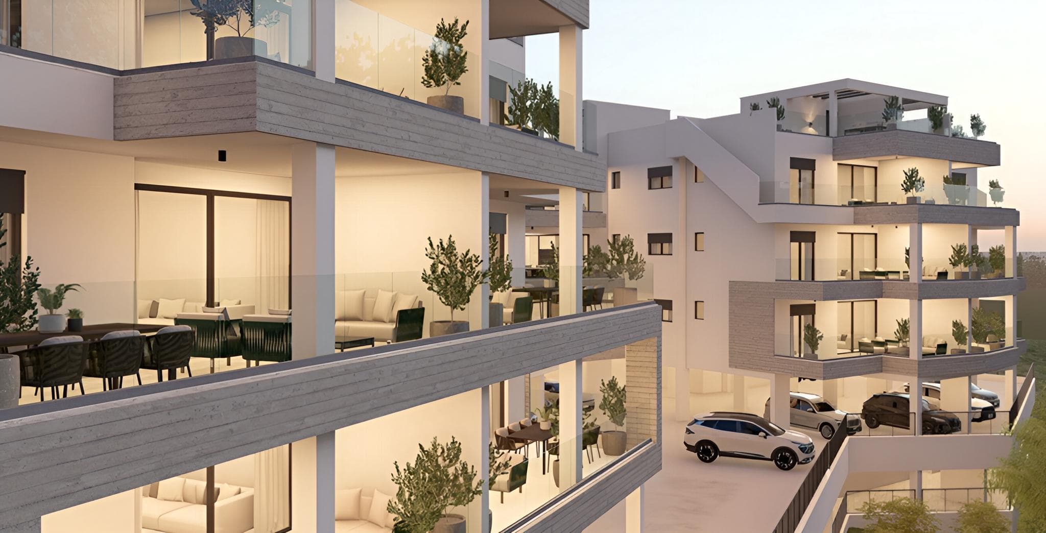 2-bedrooms apartments in Limassol, Cyprus.