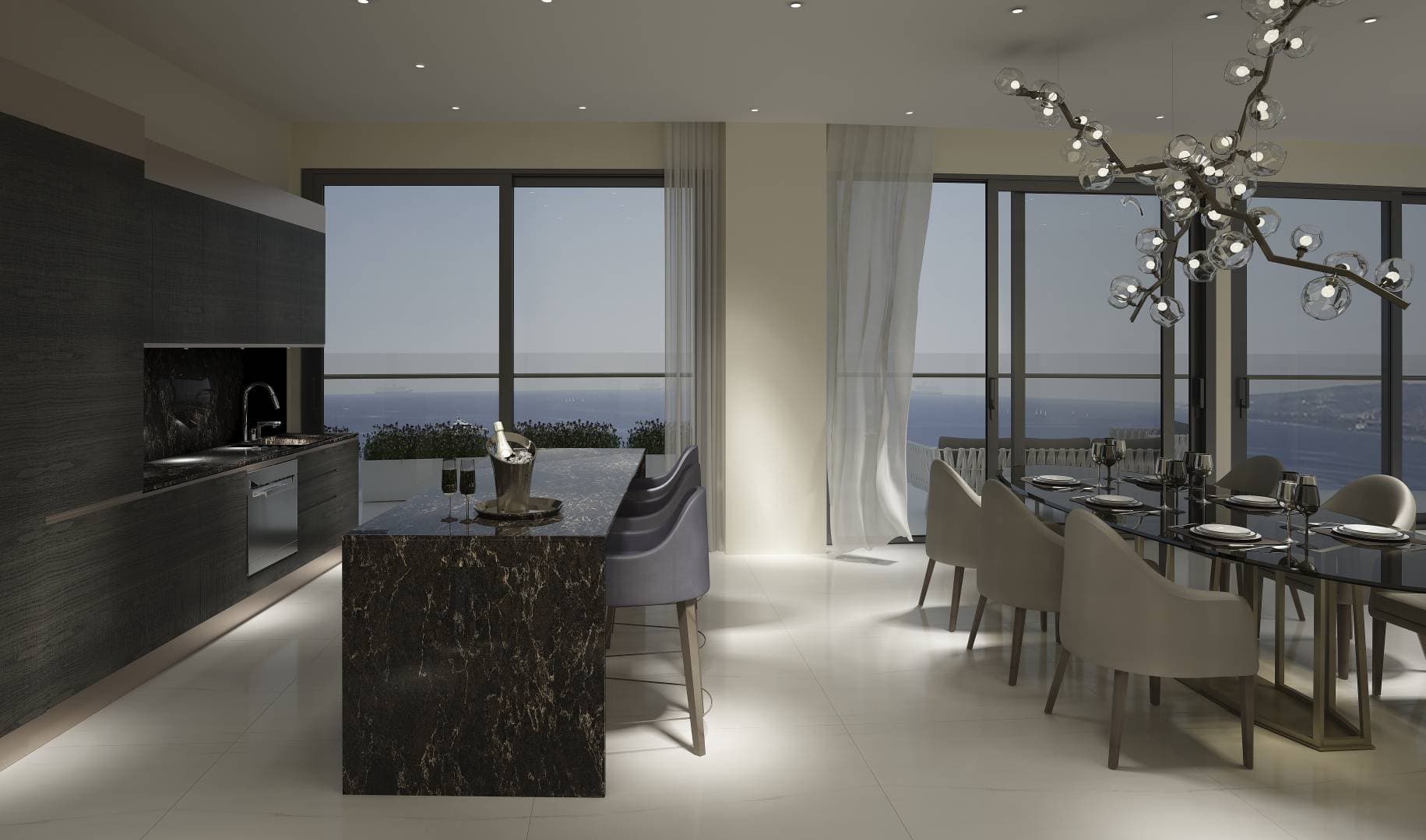1-bedrooms apartments in Limassol, Cyprus.