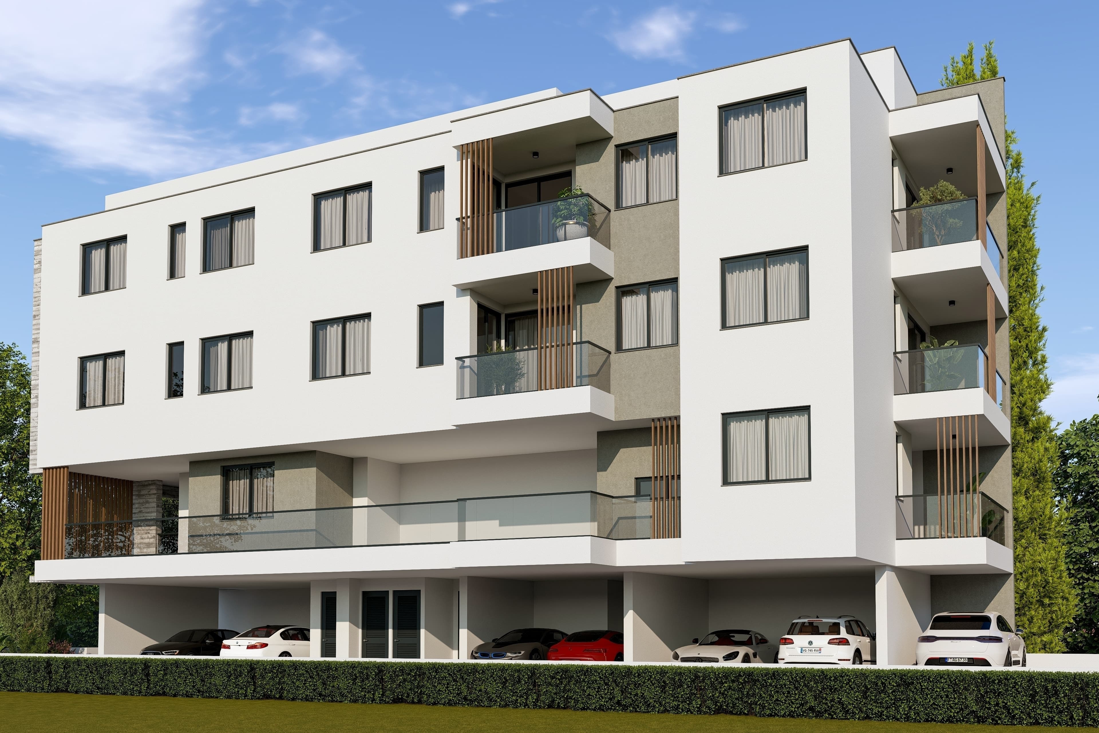 2-bedrooms apartments in Nicosia, Cyprus.