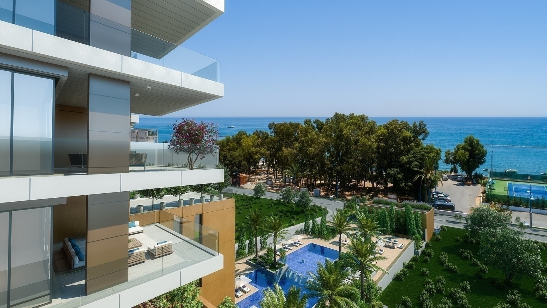 2-bedrooms apartments in Limassol, Cyprus.