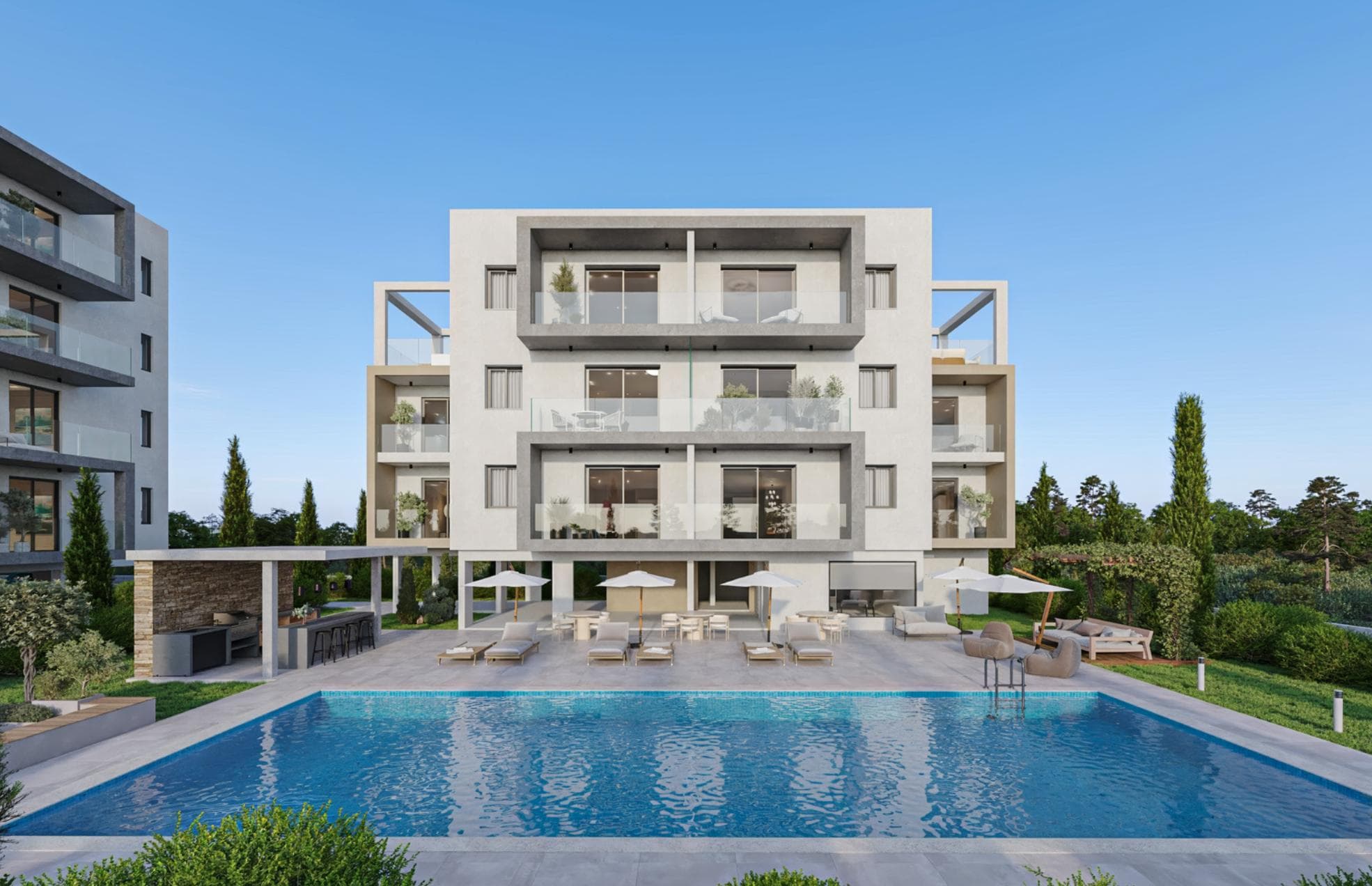 2-bedrooms apartments in Paphos, Cyprus.