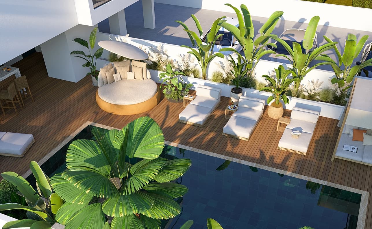 1-bedrooms apartments in Larnaca, Cyprus.