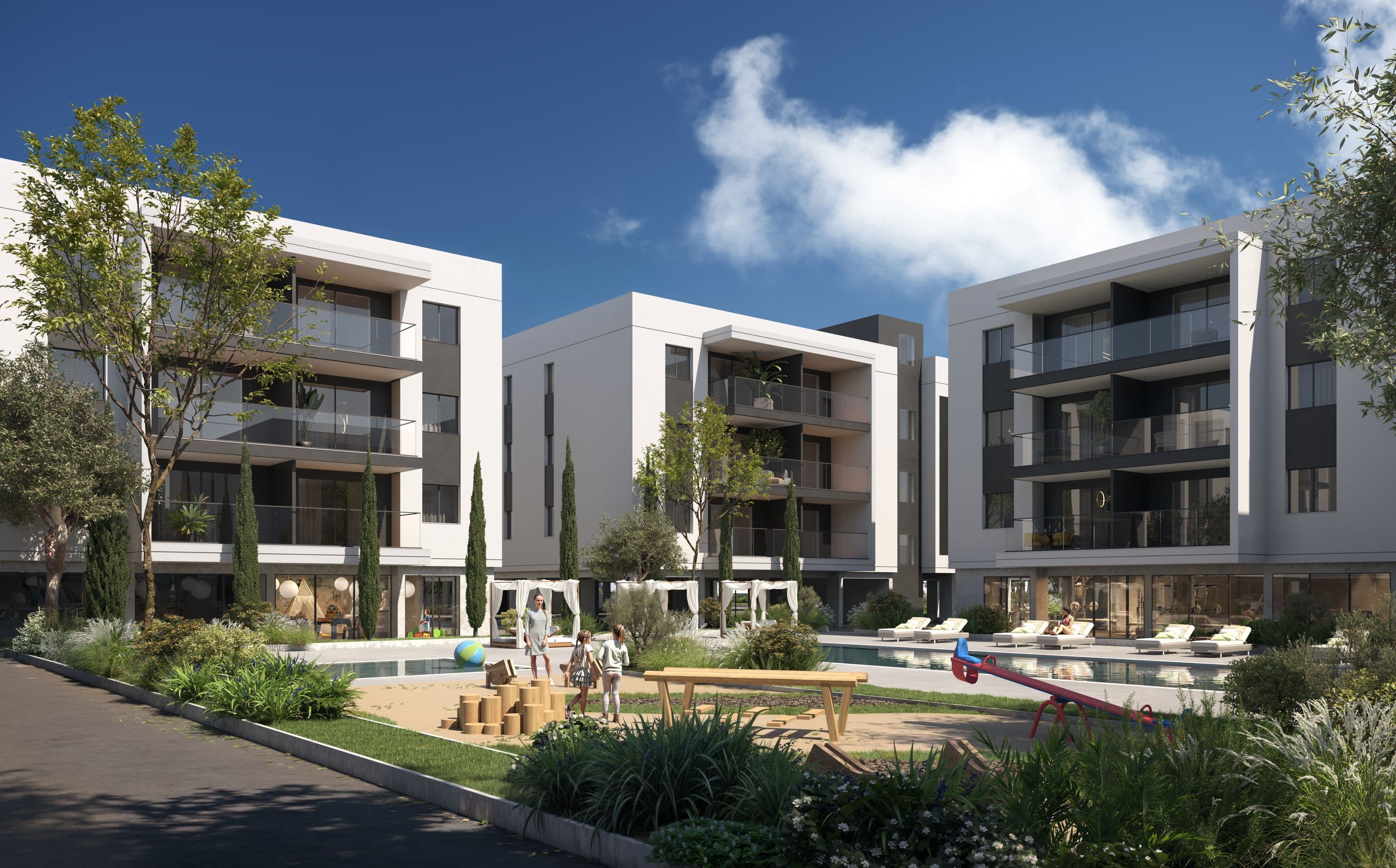 2-bedrooms apartments in Limassol, Cyprus.