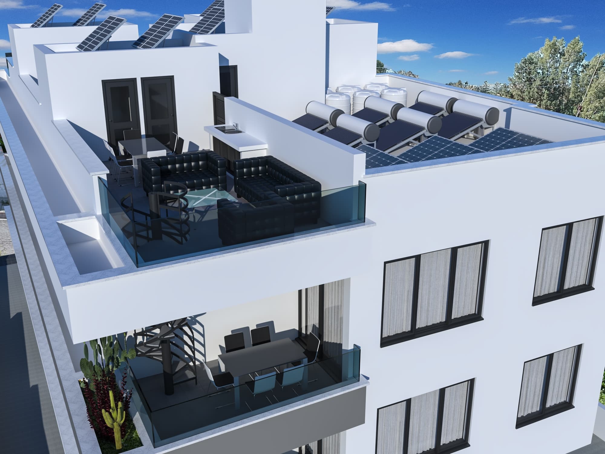 2-bedrooms apartments in Larnaca, Cyprus.