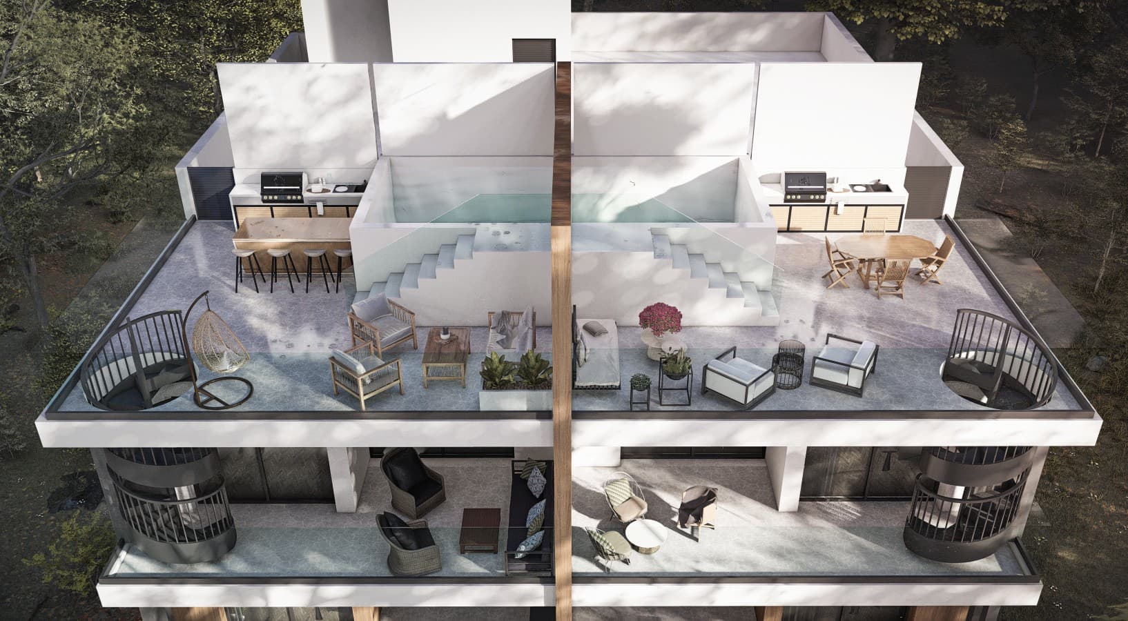 3-bedrooms apartments in Limassol, Cyprus.
