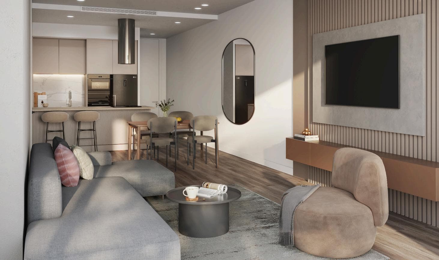 2-bedrooms apartments in Limassol, Cyprus.