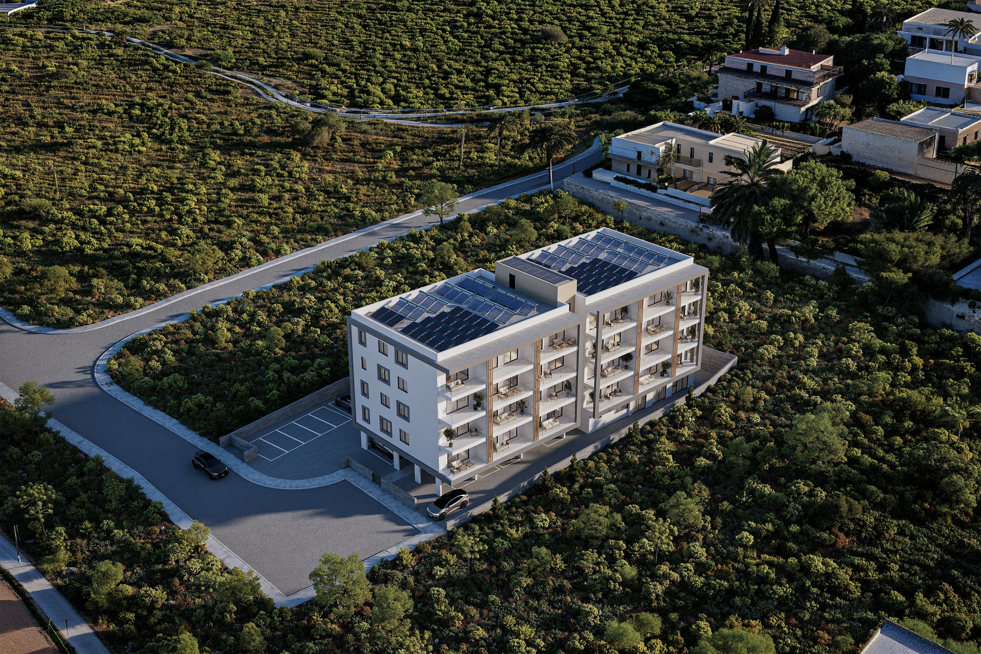 2-bedrooms apartments in Paphos, Cyprus.