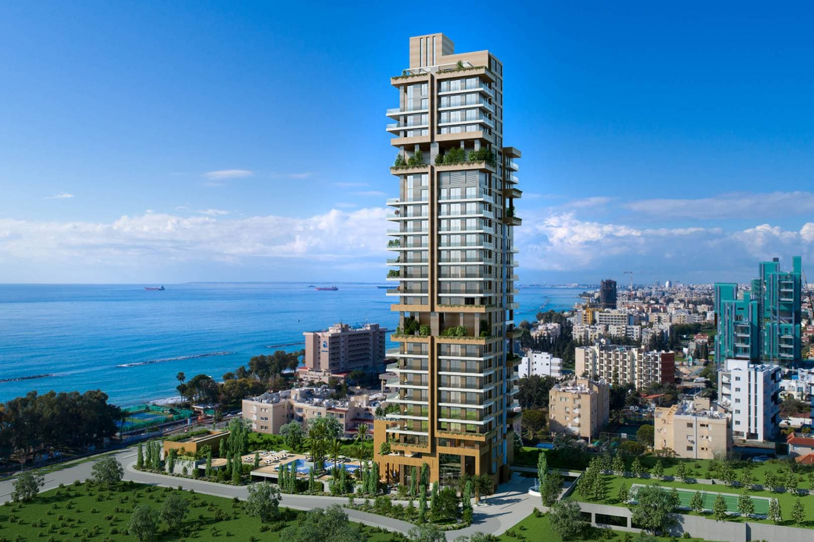2-bedrooms apartments in Limassol, Cyprus.
