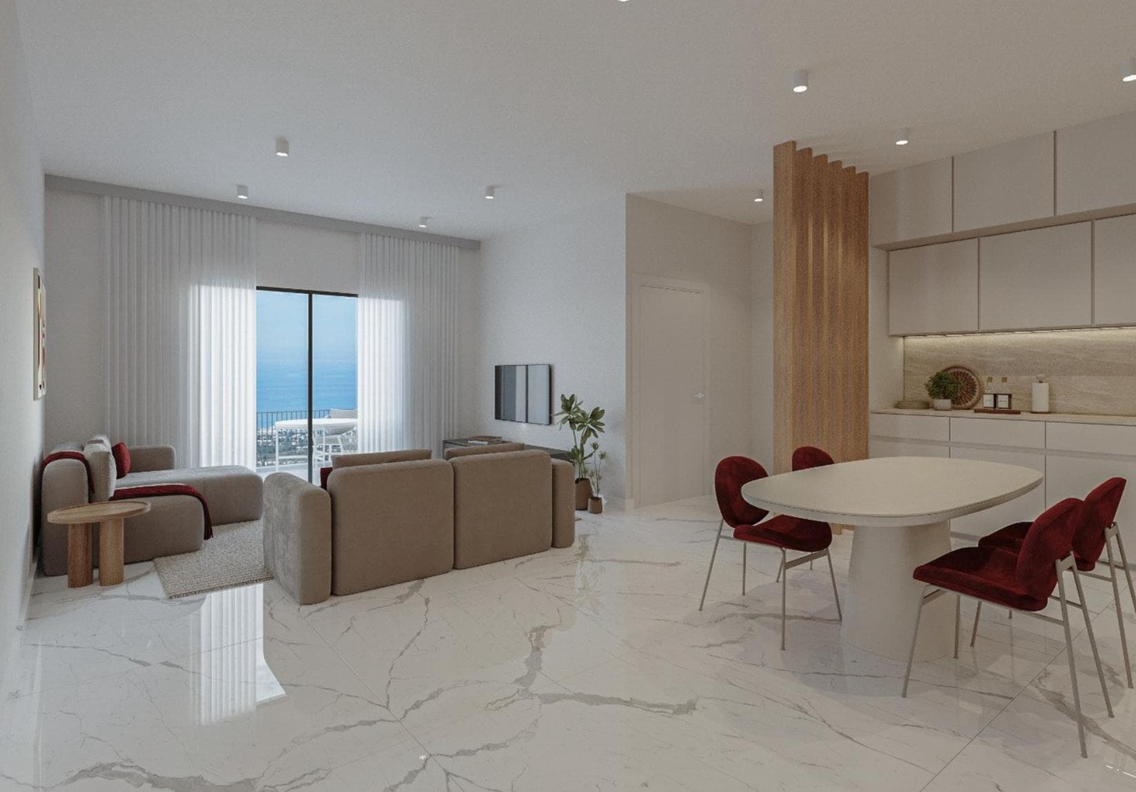 2-bedrooms apartments in Paphos, Cyprus.